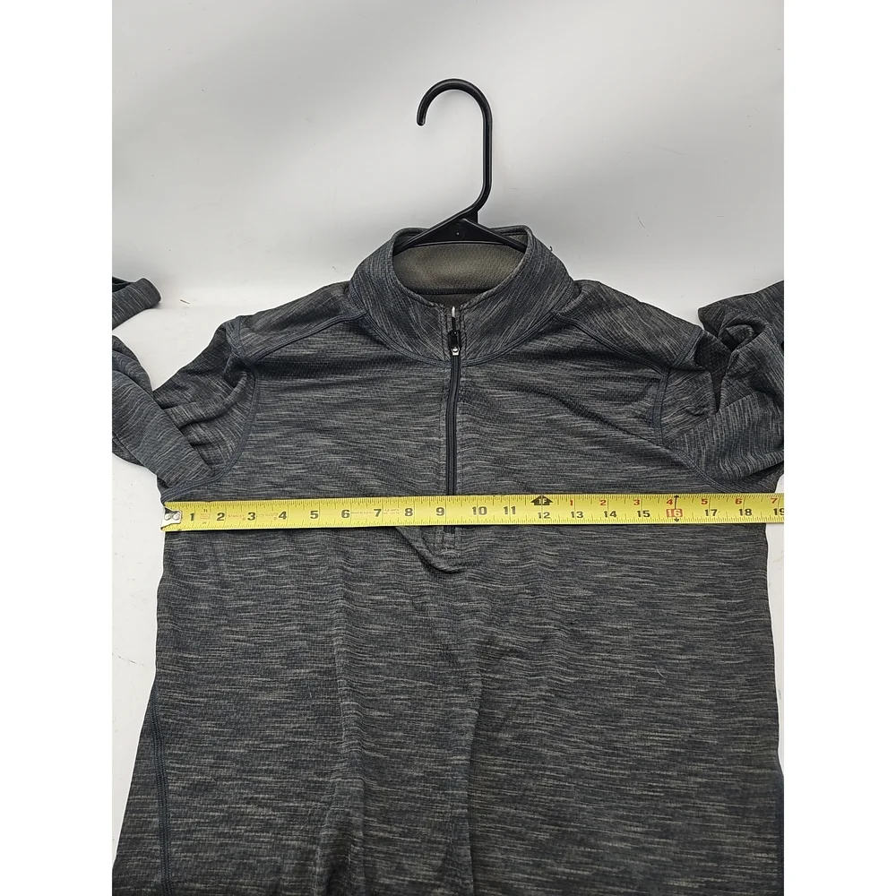 REI Co-op Men's Charcoal Grey 1/4 Zip Technical Pullover
